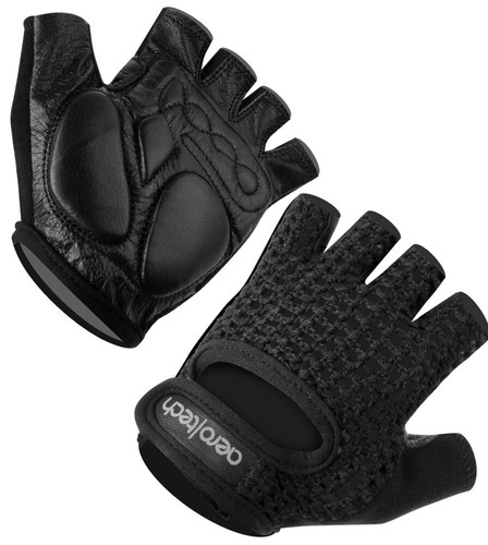 Aero Tech Designs | Crochet Cycling Gloves | Gel Padding Palm | Natural Leather - Picture 2 of 30