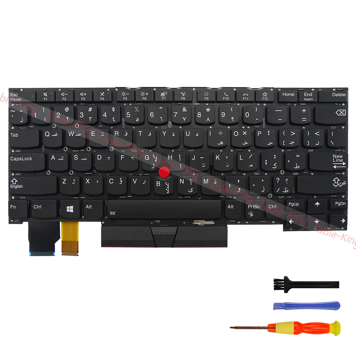 Backlit Arabic Replacement Keyboard for Lenovo Thinkpad X13 Yoga