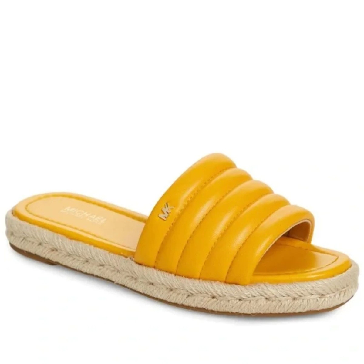 Buy Michael Kors Saylor Hand-Woven Leather Slide Sandal Online | ZALORA  Malaysia