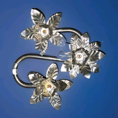 Silver Plated Poinsettia Candelabra Holiday Table Decor Winston Galleries 