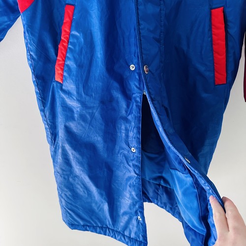 UMBRO Puffer Trench Coat Style Jacket - 3/4 Zip Hooded - Mens Size Small - Aus - Picture 7 of 15