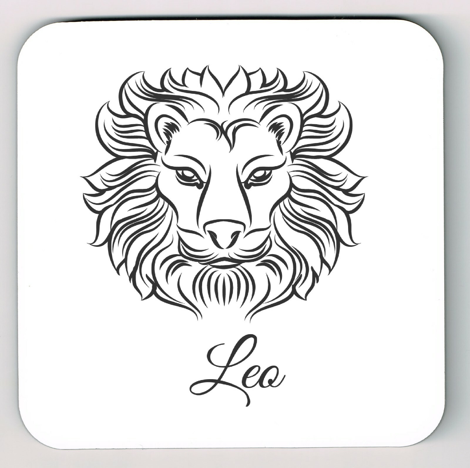 Leo Star Sign Coaster, Leo Zodiac Coaster, Leo Birth Sign Coaster