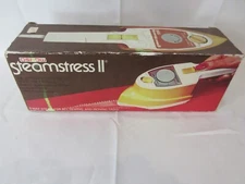 Vintage Steamstress II Steam Iron in Original Box with Manual Harvest Gold Color