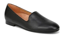 Vionic Willa II Black Leather Flat Slip-On Comfort Shoe Women's sizes 6-10 NEW!!