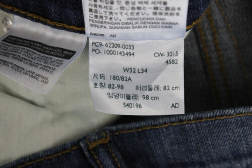 Levi's 510 Jeans Para Hombre Slim W32/L34 Con Cremallera - Imagen 8 de 8
