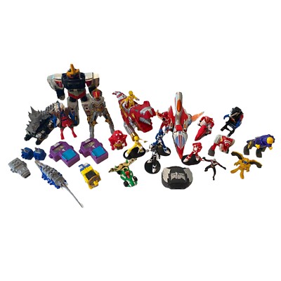 Power Rangers Lot HUGE 30+ Piece Figure 90s-2010s Accessory Zord Vehicle MMPR
