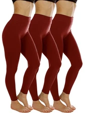 3-Pack Women's Winter Warm High Waist Fleece Lined Leggings Thermal Pants