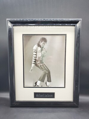 Michael Jackson Photo In Matted Frame And Name Plate | eBay