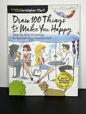 Draw 100 Things To Make You Happy Step By Step Book Drawing Sketch Paperback