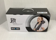 Neck & Shoulder Massager with Heat Mirakel Enjoy Shiatsu Electric Massage NIB