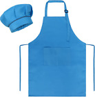 Kids Apron and Hat Set Children Chef Apron for Cooking Baking Painting