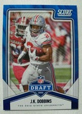 2020 Score Football NFL DRAFT Showcase J.K. Dobbins Ravens 83/100 Buckeyes