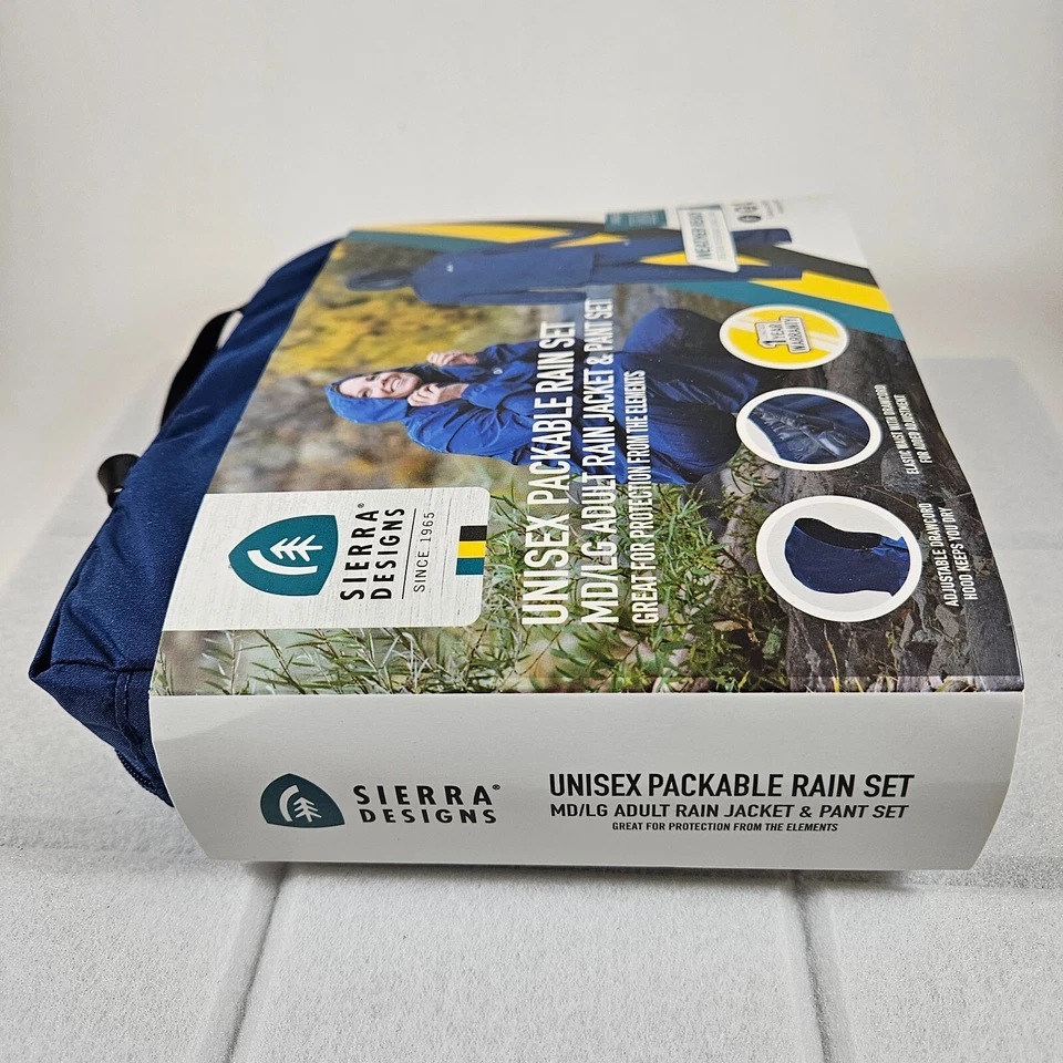 Sierra Designs Unisex Packable Rain Set Waterproof Jacket & Pant, MD/LG, XL/XXL - Image 4 of 4