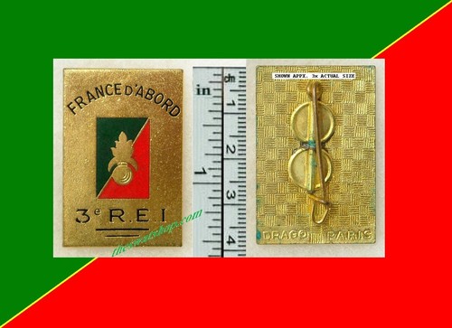 3rd FOREIGN LEGION INFANTRY RGT Type 2 France d’Abord 1945-46. No R#