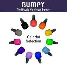 BUMPY END PLUG Bike Handlebar Soft Safe Secure Best Fit Grip Tape Cap Cover Pair