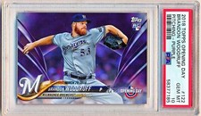 2018 Topps Opening Day Brandon Woodruff Purple Rc #122 PSA 10 - POP 1