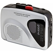 Groov-e Portable Retro Personal Cassette Player and Recorder with Built-In Spea