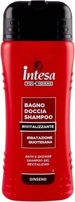 INTESA POUR HOMME Bagno Doccia Shampoo Ginseng Duschbad Revitalisierend 500ml
