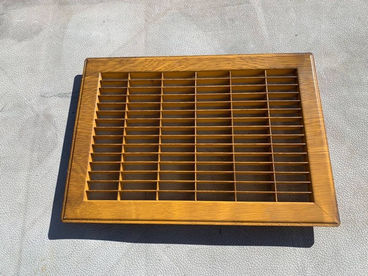 Vintage Wall Floor Grate Heat Vent Register Cold Air Return 13 3/4” x 9  3/4” | eBay