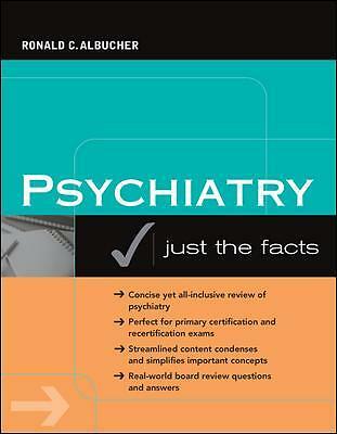 Psychiatry Just Facts Ronald Albucher Paperback McGraw-Hill Profe  9780071468978