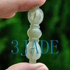 Natural Nephrite Jade Auspicious Vishwa Vajra Buddhist Ritual Pendant Necklace