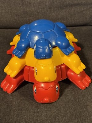 Smoby Stacking Turtles from 1970 s  By Smoby - Vintage from France EUC
