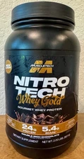Muscletech Nitro Tech Whey Gold Gourmet Double Rich Chocolate Protein Exp 3/2028