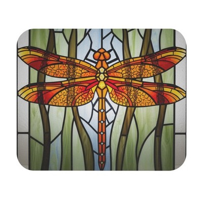Dragonfly Mouse Pad insect lover bug desk office stained glass look nature 