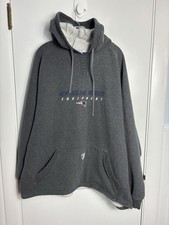 Reebok NFL Equipment Patriots Bill Belichick Gray Heavy Weight Hoodie Size 2XL