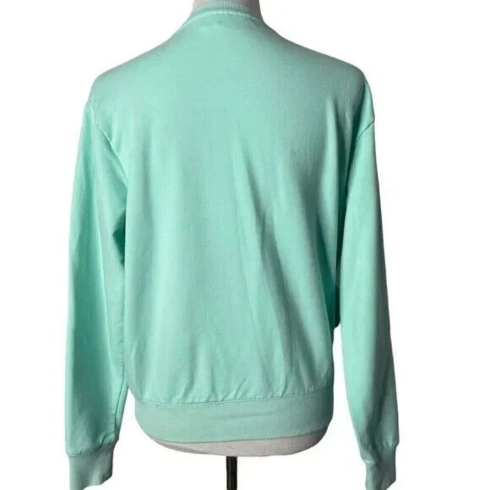 Sudadera Fila verde menta para mujer talla S felpa francesa minimalista chica limpia acogedora Foto 3 de 4