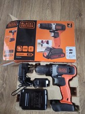 BLACK+DECKER BDCDC18 18V Li-Ion Compact LED Drill/Driver 37Nm + Batt/Chg