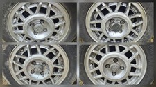 VW GOLF POLO MK2 MK1 MK3 SNOWFLAKE ALLOY WHEELS SET R14 4x100 ET38 171601025H
