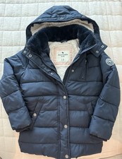 Abercrombie  Fitch Kids Girl Dark Blue Hooded Jacket Puffer
