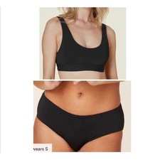 Andie The Ventura Top The Hipster Bottom Black Bikini Swimsuit Set Size M NWT