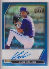LUKE HOLMAN 2026 LEAF METAL DRAFT BASEBALL AUTOGRAPH AUTO CARD #D 2/5