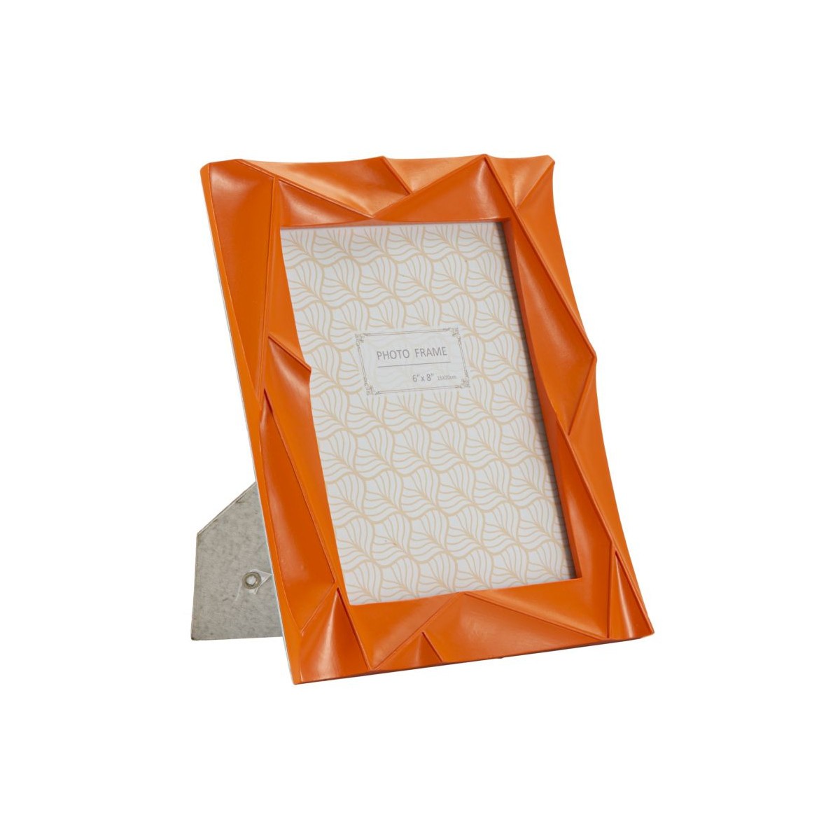 Cadre photo 15x20cm en résine orange Orangy pour cadre décoration murale