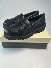 KG Kurt Geiger TIFF Loafers Black Chunky Sole Flats UK 7 Smart  Casual  BNWB