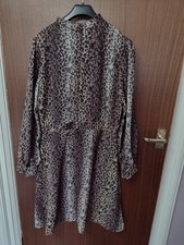 Sosander Leopard Print Fit & Flare Dress Size 12