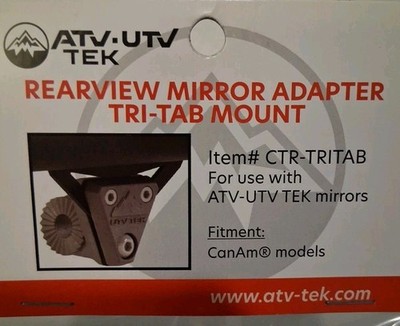 ATV-UTV Tek CLEARVIEW/ELITE SERIES TRIANGLE TAB MOUNT CTR-TRITAB