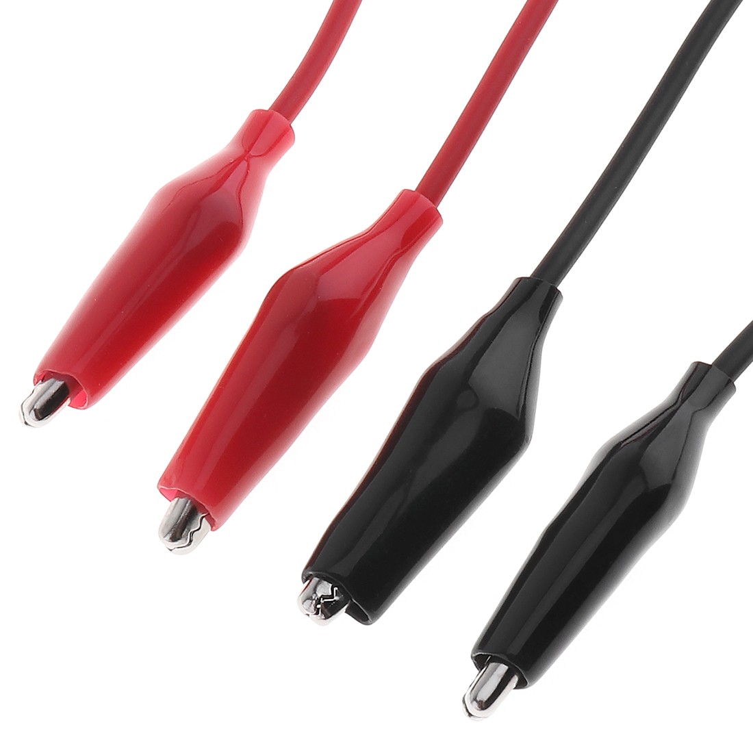 8pcs Double-ended Wire Crocodile Alligator Clips Test Line Leads Jumper Cable US