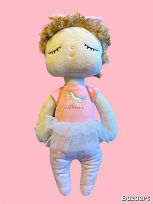 Metoo Soft Baby Sleeping Doll 13.6'' 34cm Stylish Curly Hair Plush Girls Toys