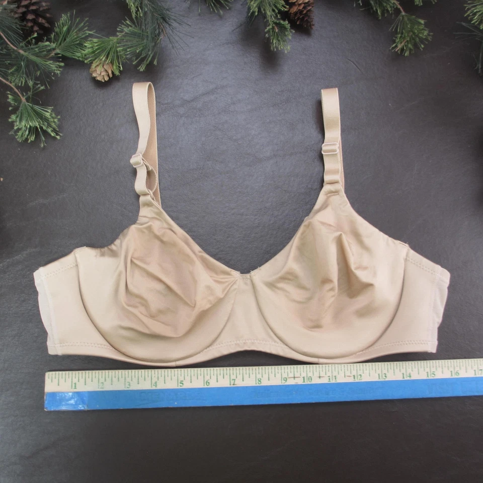 Sujetador Playtex Mujer 38C Beige Con Aros Cobertura Completa Sin Forro Ajustable 4718 Foto 2 de 4