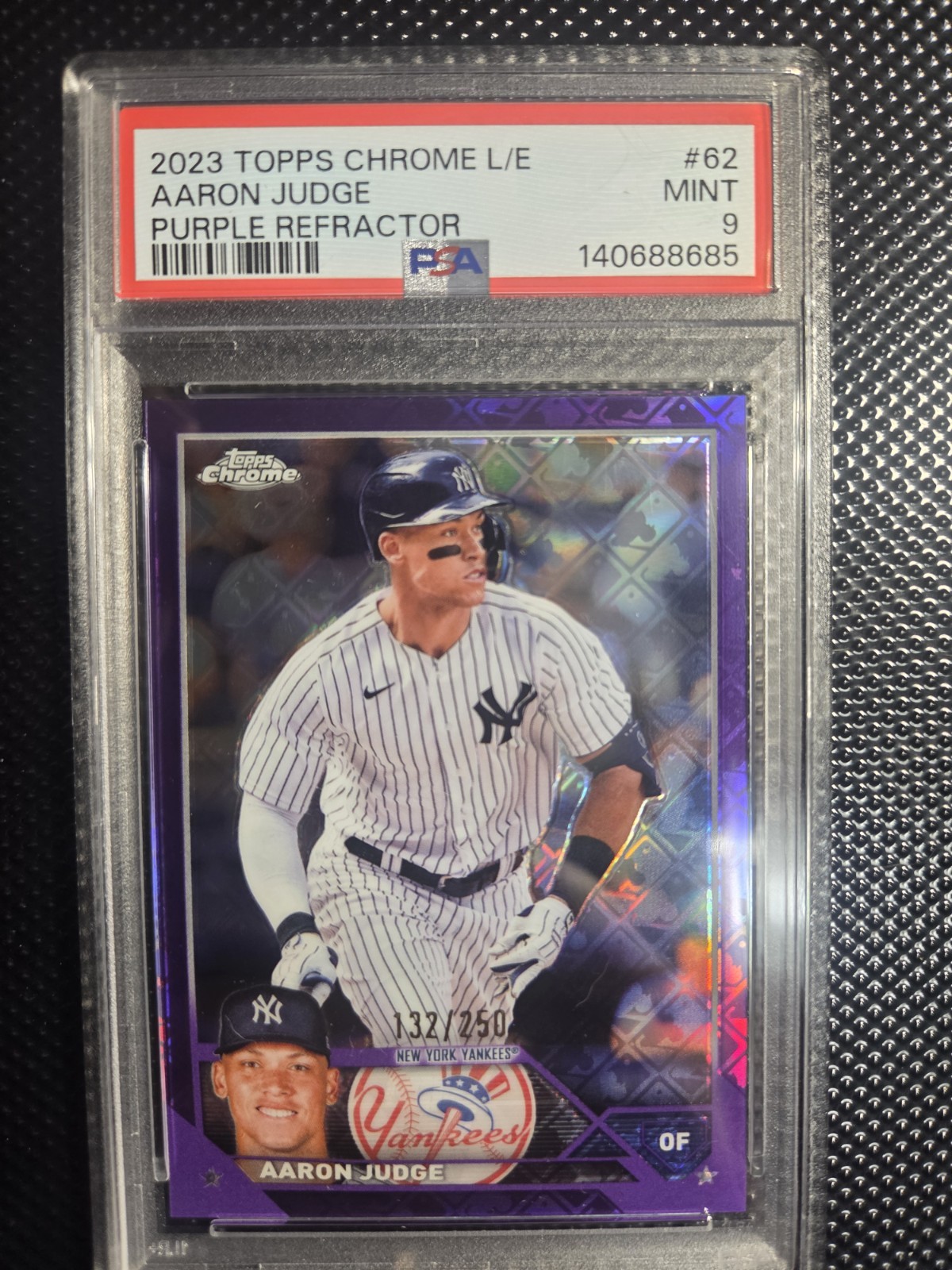 2023 Topps Chrome - Aaron Judge #62 Purple Refractor /250