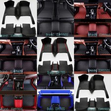 BLACK FloorLiner For BMW 5 Series i5 X5 Car Floor Mats Auto Carpets Liners Rugs