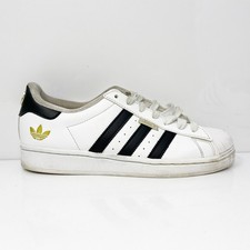 Adidas Boys Superstar HP3258 White Casual Shoes Sneakers Size 7