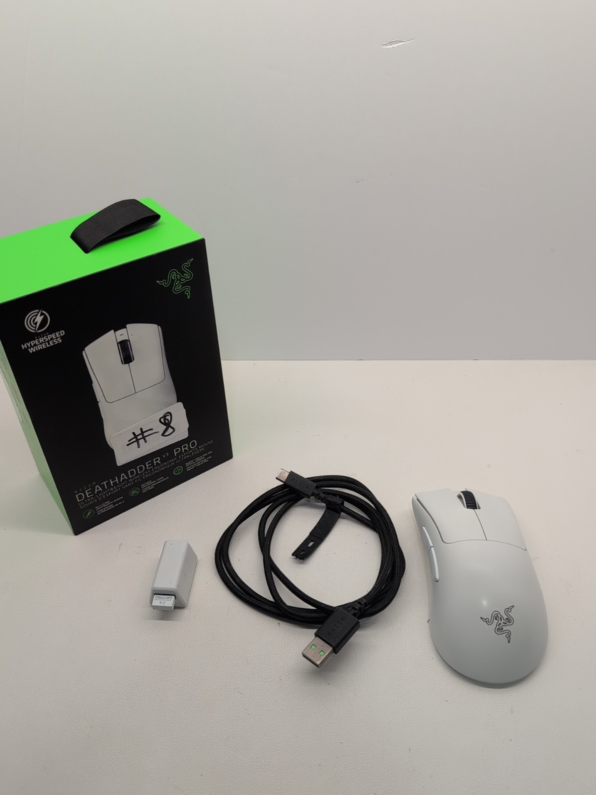 Razer DeathAdder V3 Pro Wireless Gaming Mouse White with Box #8