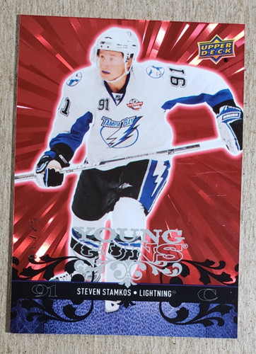 Steven Stamkos [Red] #OR-17 2025 Upper Deck Outburst Retro Young Guns card