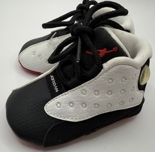 2018 Nike Air Jordan Retro 13 "He Got Game" White/True Red Crib Soft Shoes 1C