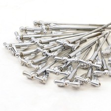 Vintage Ludwig Club Date Bass Drum T-handle Tension Rods and Claws, Set of 19