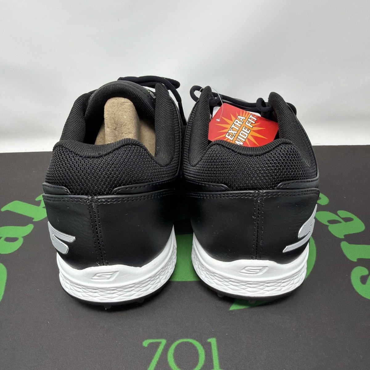Skechers GO GOLF Pivot Mens Black Water Repellent Golf Shoes 54545EWW 11.5 Skechers GO GOLF Pivot Men main image 4